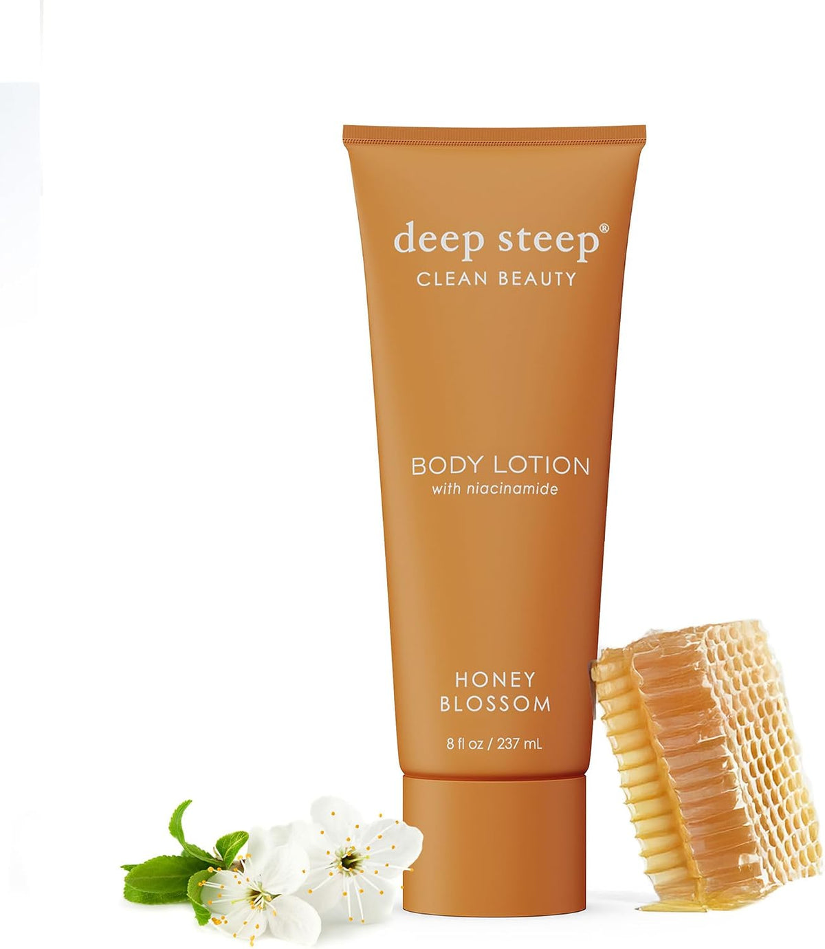 Deep Steep Honey Blossom Body Lotion front view bottle