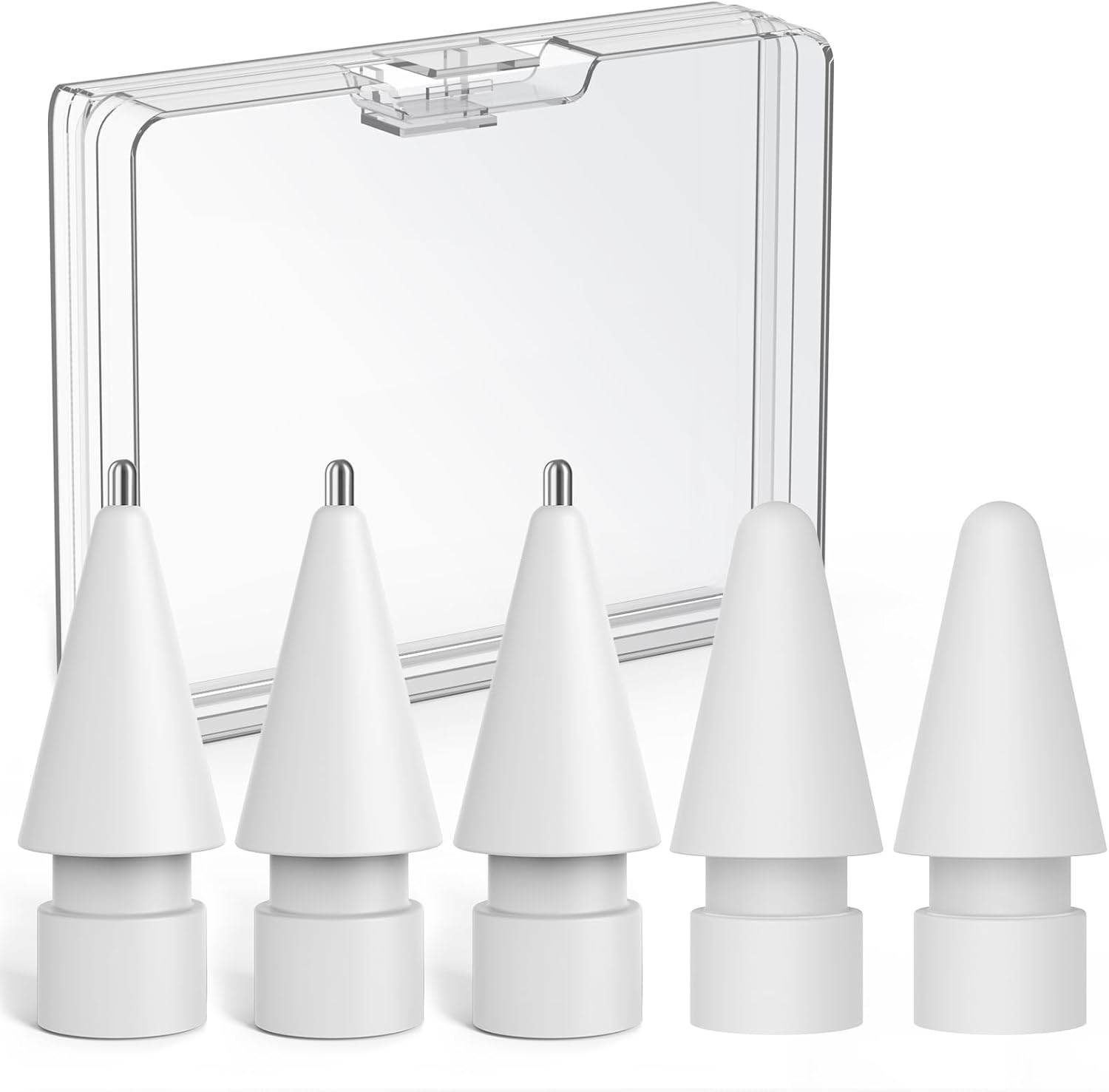Delidigi Replacement Tips for Apple Pencil Pro/2nd/1st/USB-C, 5 Pack - Image 1