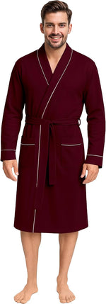 NY Threads men bathrobe folded presentation view