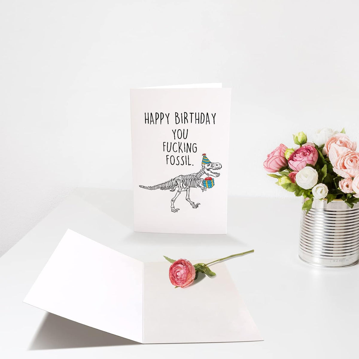 Chenive sarcastic birthday card open interior view