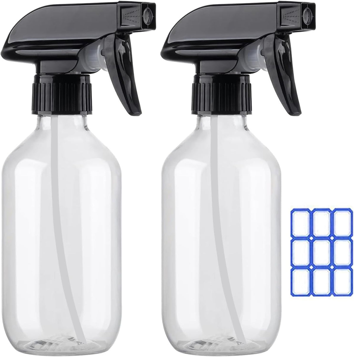 FANSTINOW 300ml plastic spray bottles with adjustable mist and stream nozzle & plastic seal for bottles
