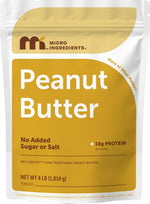 Micro Ingredients pure peanut butter powder front view pouch