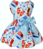 Authentic USA imported YSTAR pet clothing line displaying the vibrant patriotic themed design