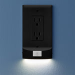 SnapPower Single MotionLight [for Duplex Outlets] - Motion Detecting LED Night Lights Built-in to Wall Plate - Bright/Dim/Off Options - Auto On/Off Sensor - (Duplex, Light Almond) - Image 9