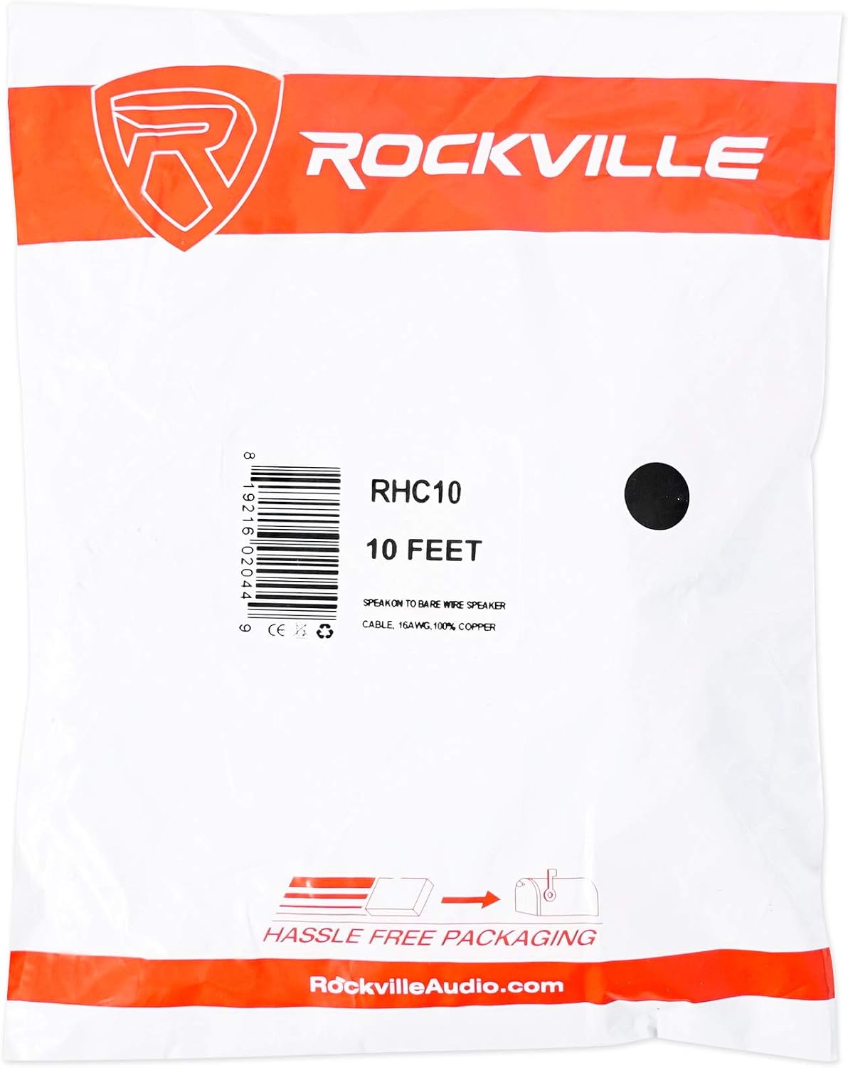 Rockville RHC10 pro audio speaker cable bare wire lead connection