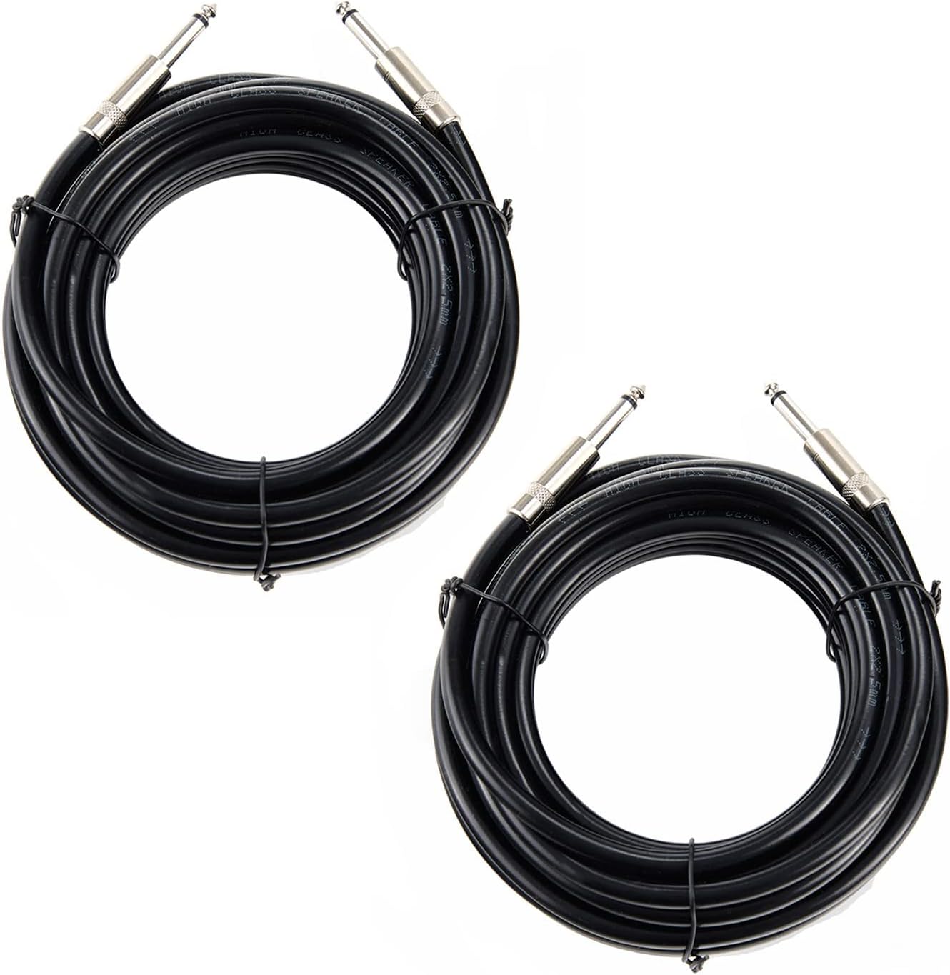 Umoki professional 15 feet 12 gauge speaker cables front view