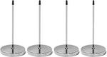 QWORK desk receipt holder front view showing the 5.5 inch silver spike stick