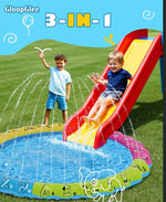 Close up of the textured non slip surface on the GloopGlee premium children water play mat