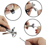 Close up of Eupheng zinger retractor split ring and clip