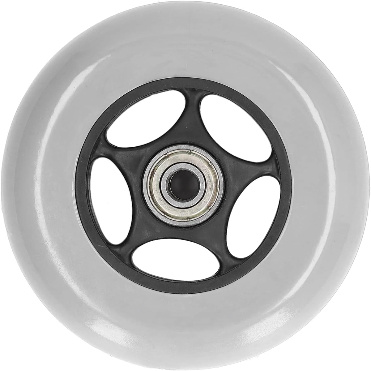 Jerys replacement caster wheel showing durable tread pattern and rubber texture