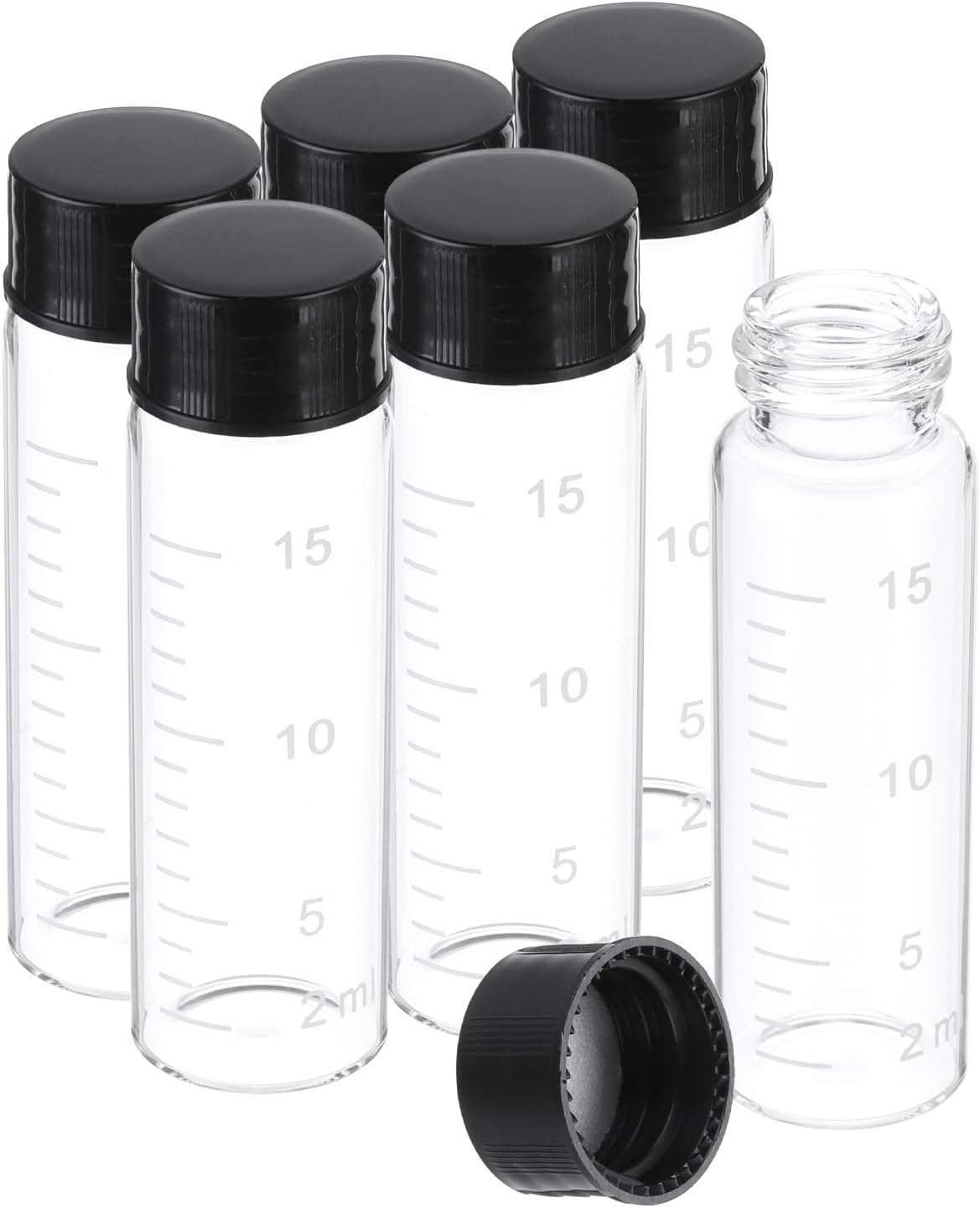 PATIKIL glass vials front view