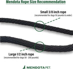 Mendota Pet 3/8 inch by 6 feet tan rope leash for small dogs