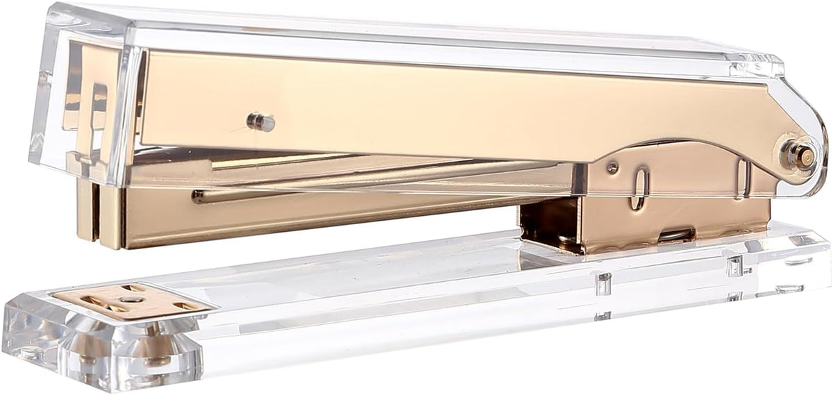 EXPUTRAN minimalist clear stapler packaged for delivery