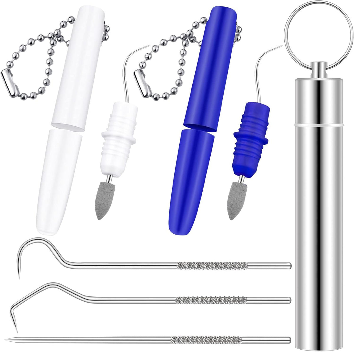 Honeydak 5-Piece Dental Tools Set with stainless steel picks.