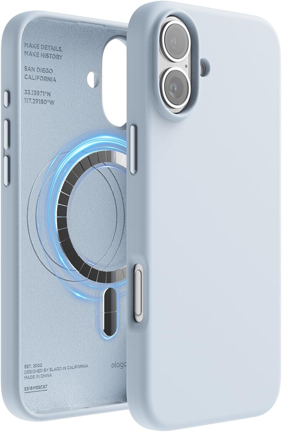 elago Premium Magnetic Silicone Case for iPhone 16 Pro Black | Compatible with MagSafe, Built-in Magnets, Soft Grip Silicone, Shockproof [Black] - Image 14