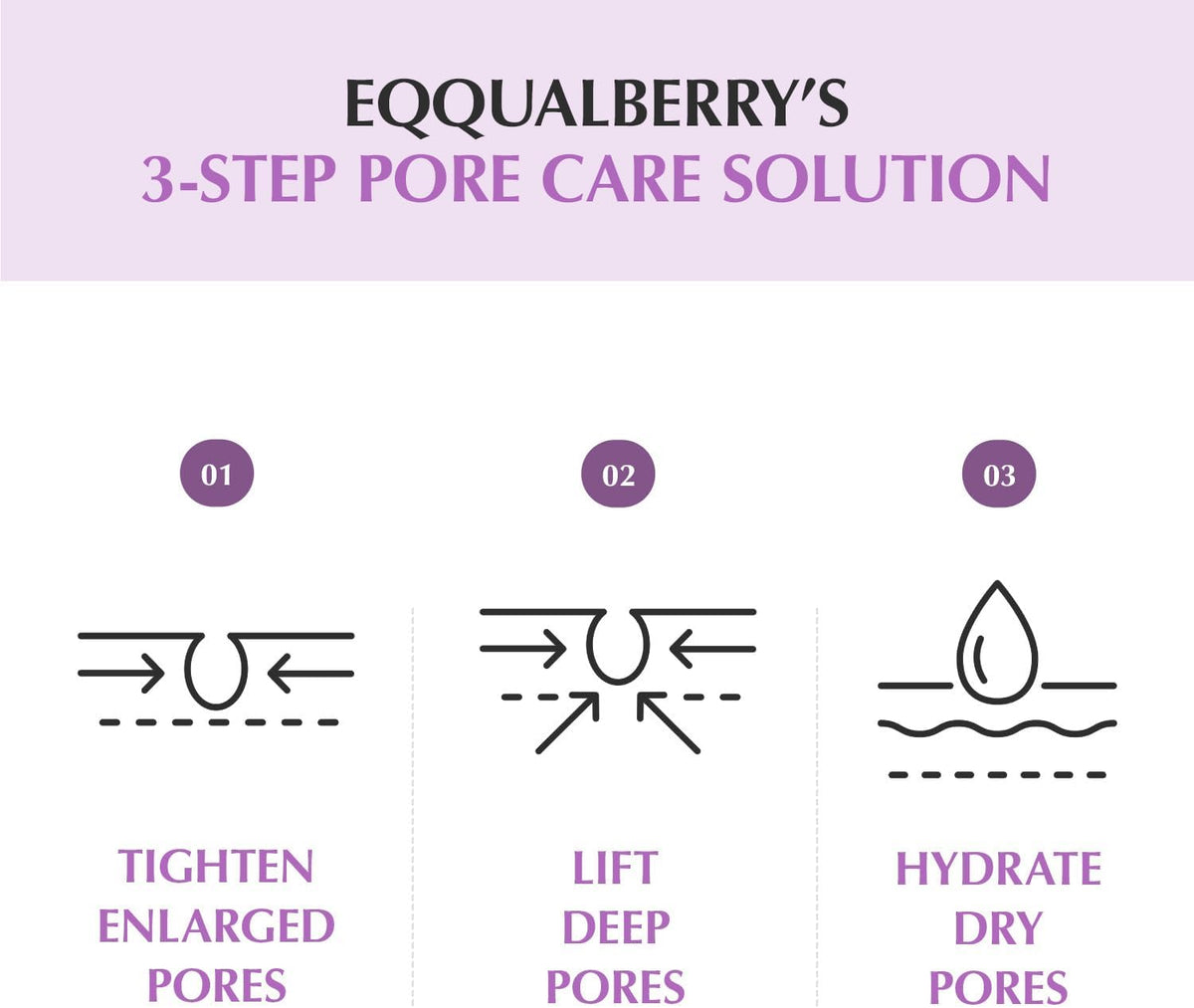 Eqqualberry Purple Pdrn Pore Minimizing Serum packaging box
