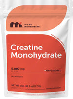 Micro Ingredients Creatine Monohydrate Powder 500 Grams (1.1 Lb), 5000mg Per Serving, Micronized Creatine Powder, Unflavored, No Filler, Keto & Vegan, Easy Dissolve, Pre Workout for Women & Men* - Image 9