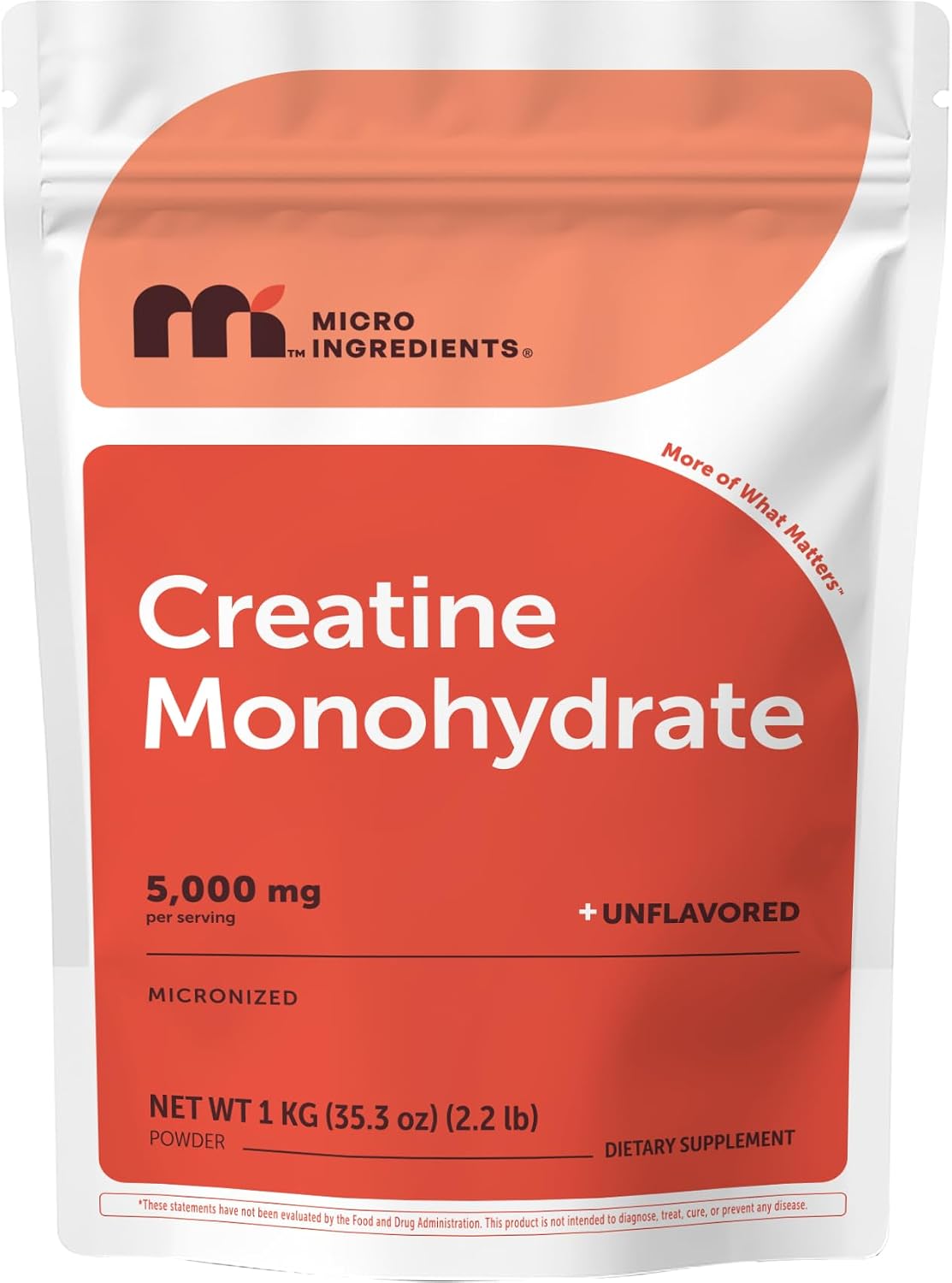 Micro Ingredients Creatine Monohydrate Powder 500 Grams (1.1 Lb), 5000mg Per Serving, Micronized Creatine Powder, Unflavored, No Filler, Keto & Vegan, Easy Dissolve, Pre Workout for Women & Men* - Image 9