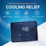 NatraCure gel ice pack applied on knee