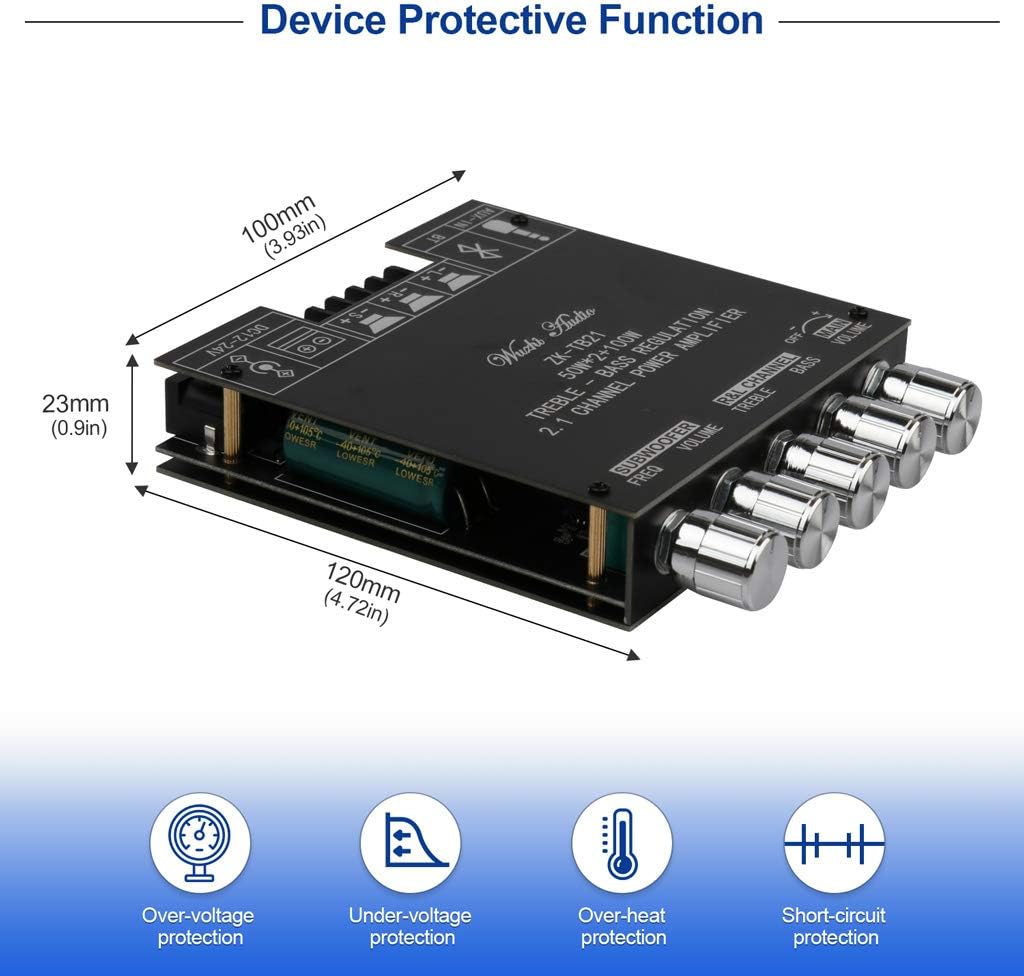 ARRAROWN ZK-TB21 Bluetooth 5.0 amplifier module profile