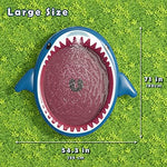 The integrated quick release drain valve on the bottom of the Jasonwell inflatable pool showing easy water maintenance.