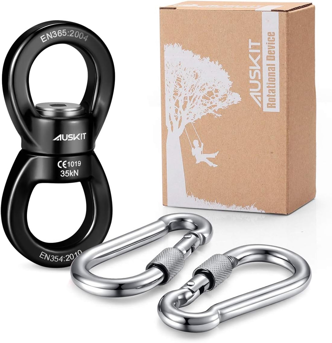 AusKit black swing swivel front view heavy duty rotational device