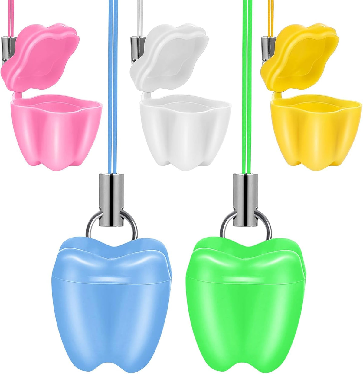 Artibetter 5 pieces tooth saver necklace set front view