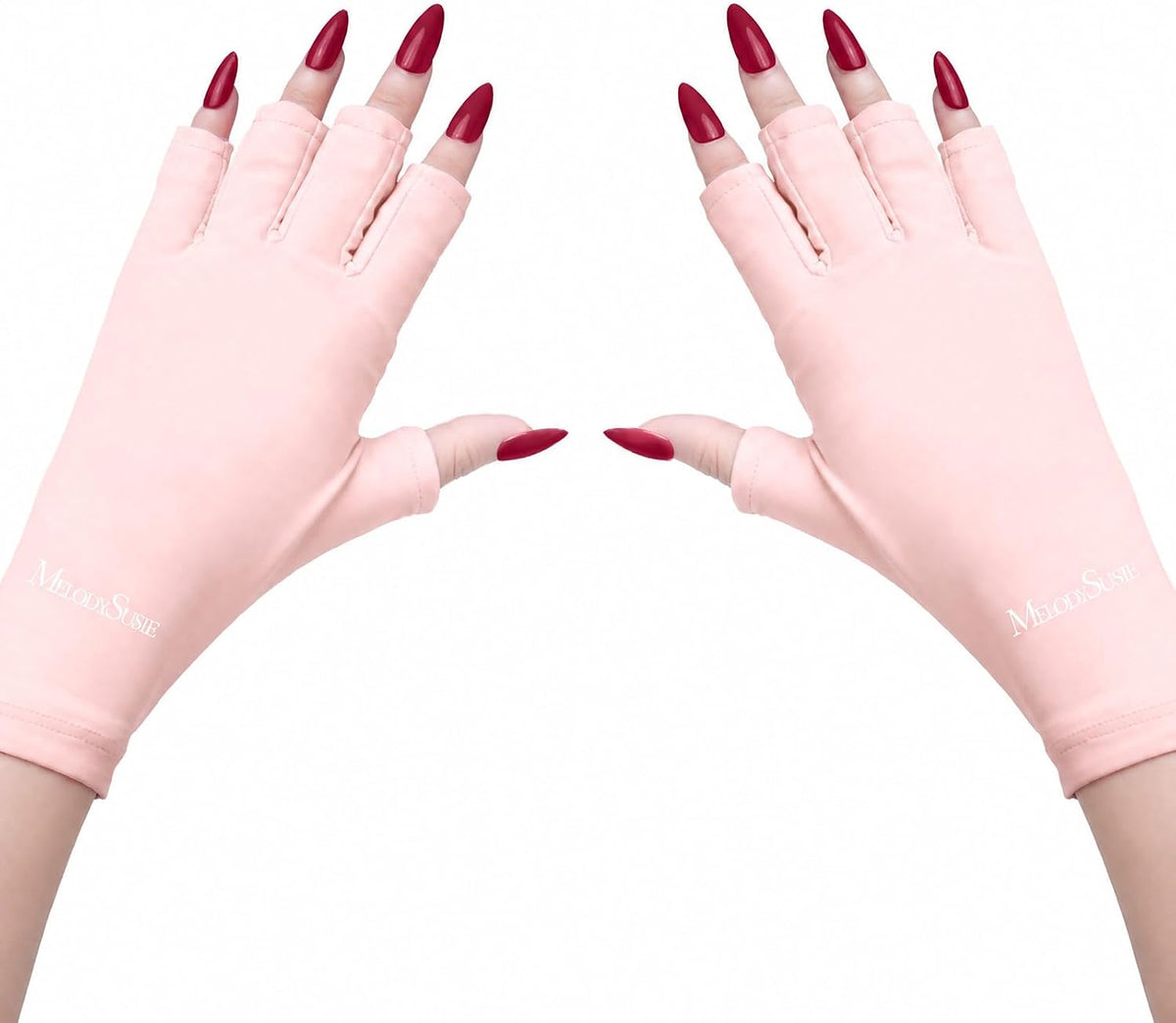 MelodySusie Premium Fingerless Protection UV Gloves for Gel Manicures - Image 9