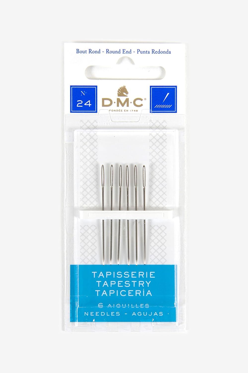 DMC Tapestry Hand Needles Size 24 front view packaging