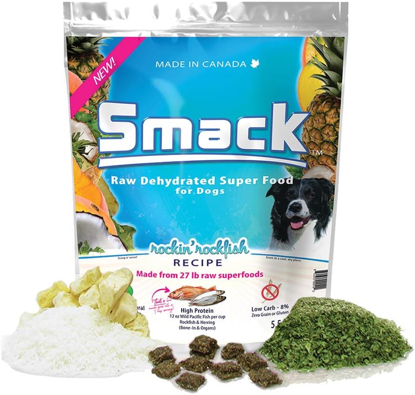 Smack Pet Food Rockin Rockfish raw dehydrated dog food front view