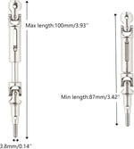 Durable metal universal joint shaft for RC vehicles