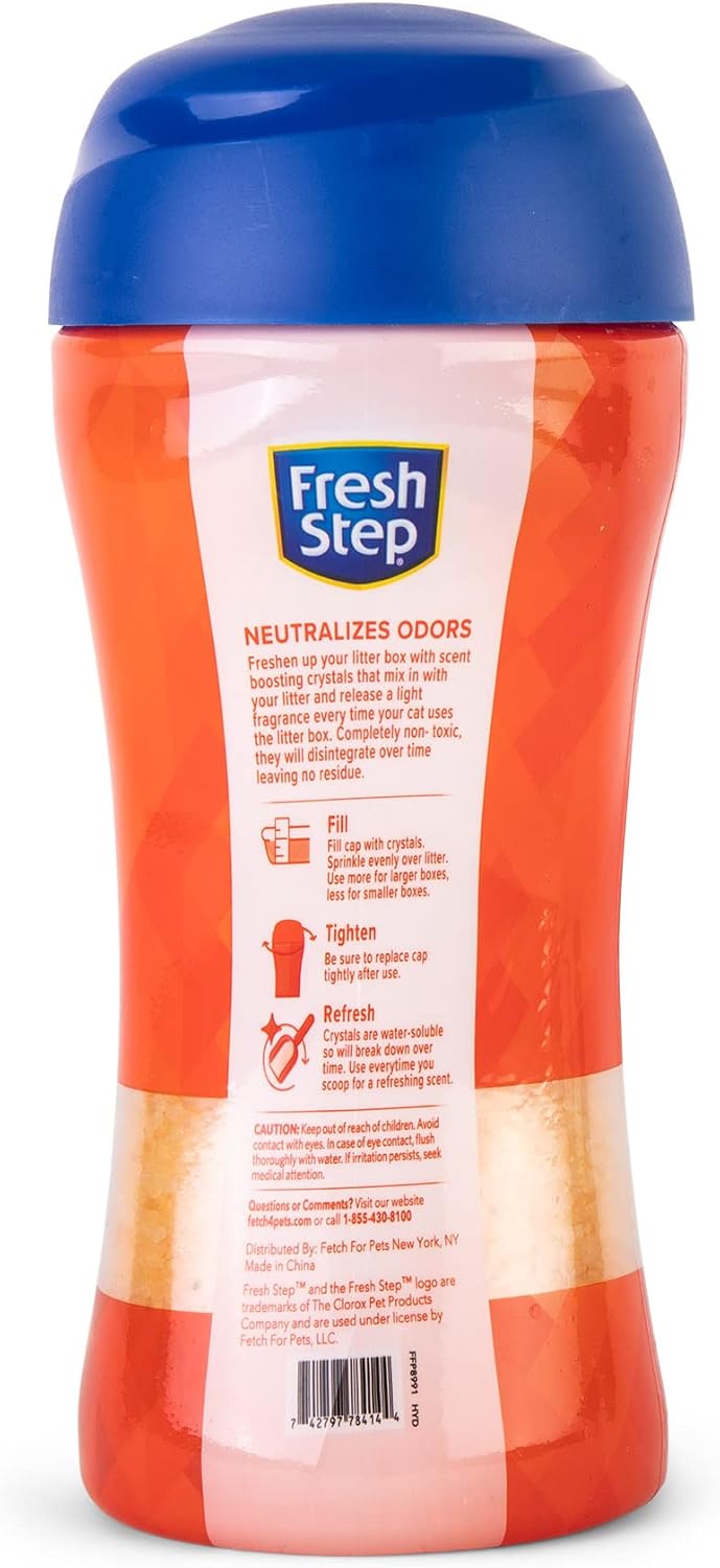 Fresh Step cat litter scent booster crystals texture