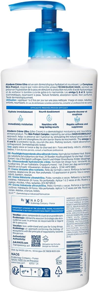 Bioderma Atoderm Creme Ultra texture and consistency