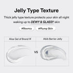 Abib PDRN Vegan Collagen Lip Mask Glazed Jelly jar closeup texture