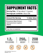 BulkSupplements cinnamon powder herbal supplement pouch