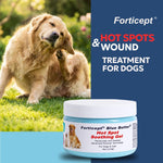 Forticept Blue Butter dog wound care ointment back label instructions