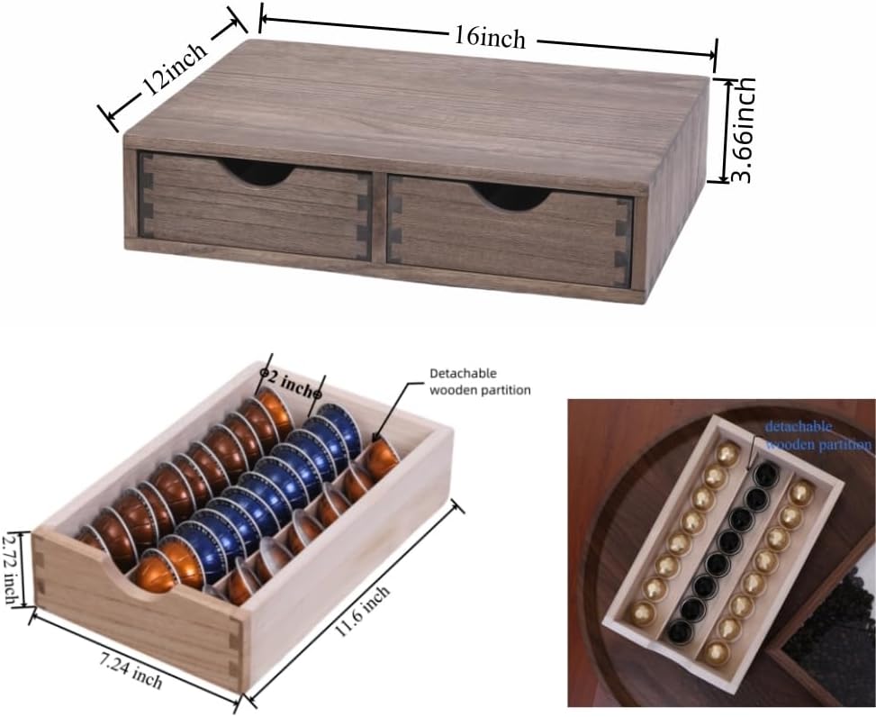 DDYURI kitchen countertop K cup organizer angled shot