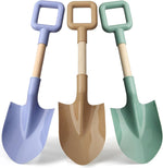 Amarlozn 3-piece 16 inch beach sand shovel set front view