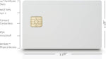 Taglio PIVKey C910 smart card back side showing contact plate and card details