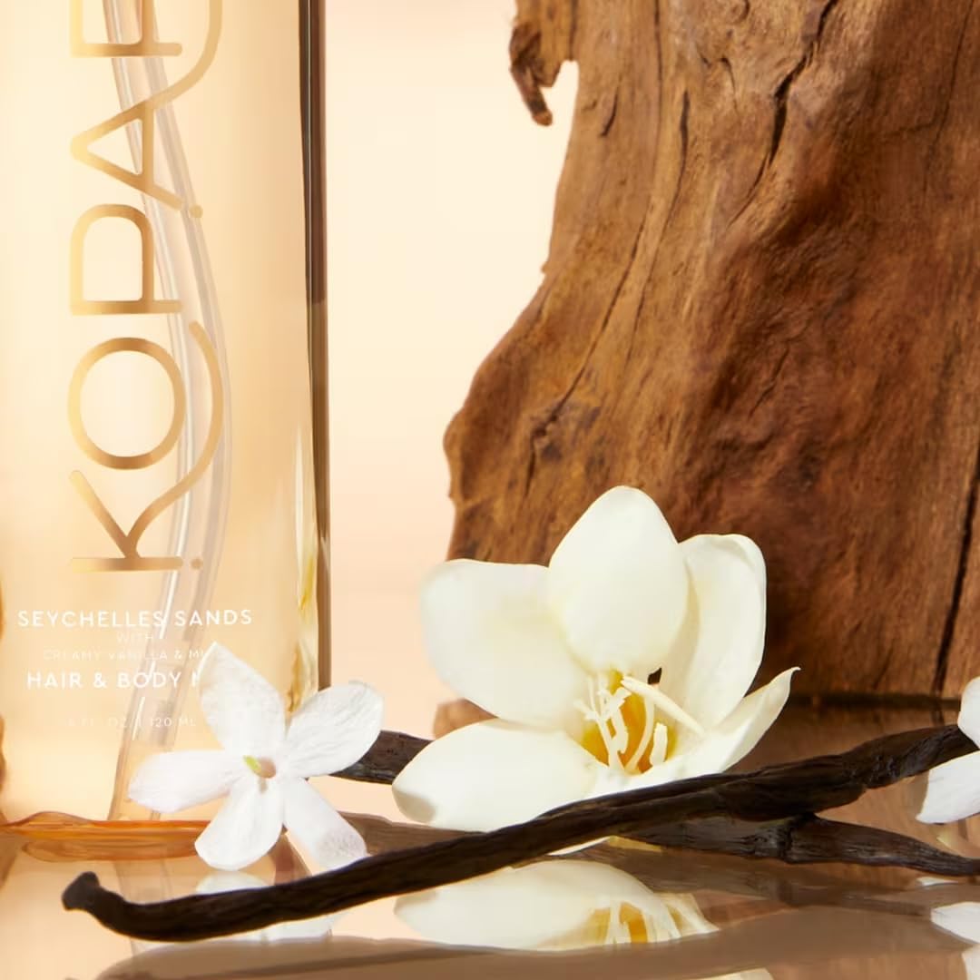 Kopari Seychelles Sands vegan warm vanilla body mist product shot