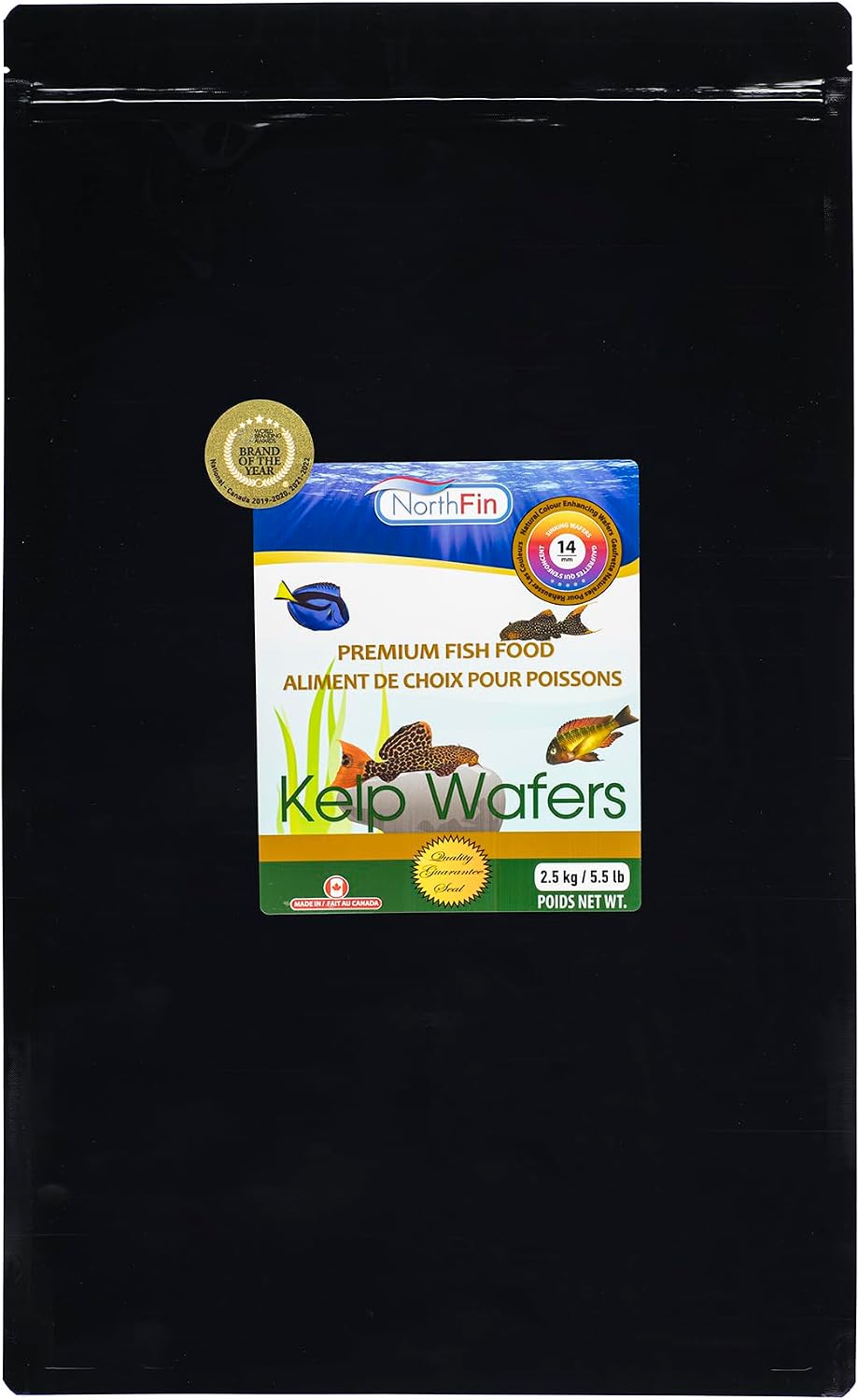 Northfin kelp wafers bag back view details
