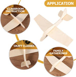 Toddmomy 20Pcs Wooden Model Airplane Wood Planes DIY Balsa Wood Airplane Kits Wooden Toy Plane Handicraft for Birthday Carnival Party Favors - Image 9