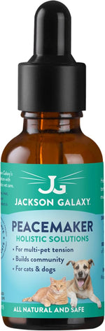 Jackson Galaxy behaviorist approved formula amber bottle with dropper packaging