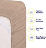 Sweet Home Collection fitted sheet with deep pockets close up
