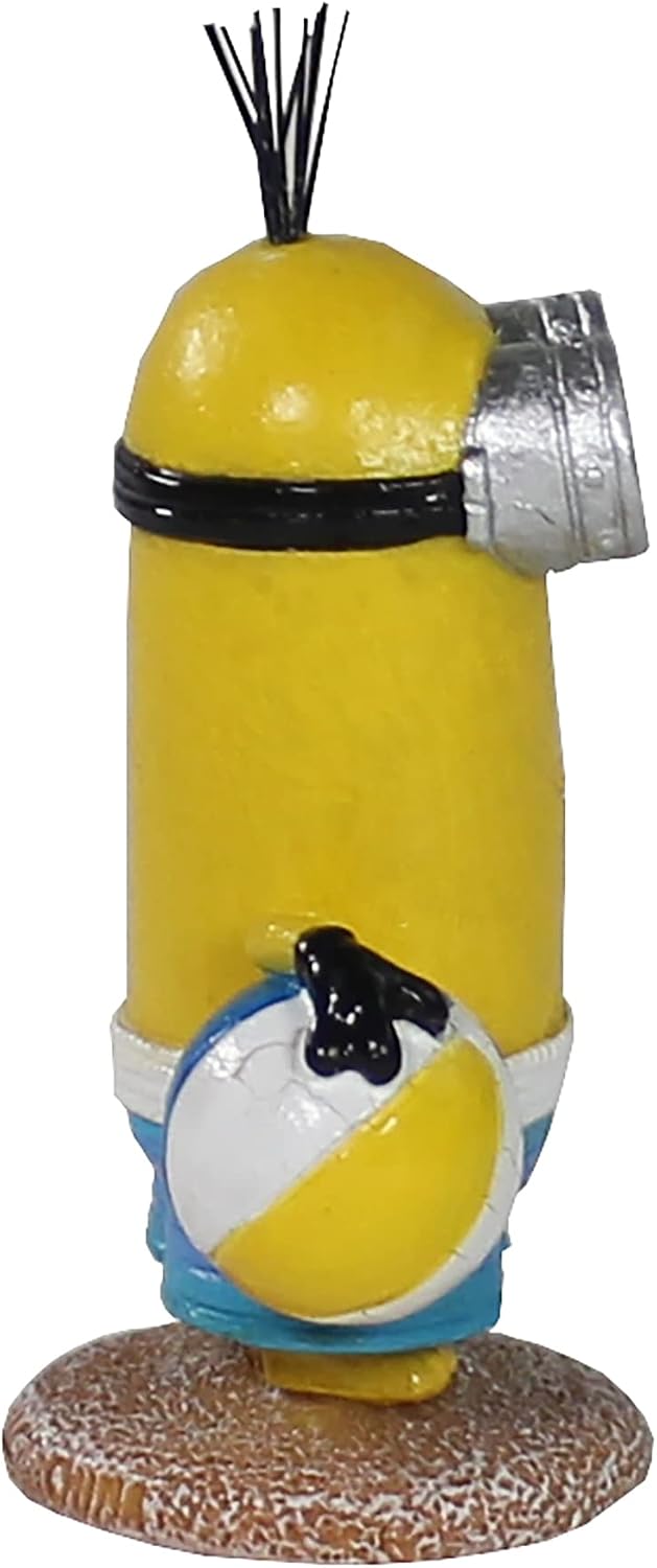 Penn-Plax Minions Beach Buddy Kevin placed inside freshwater tank