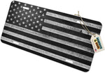 Graphics And More Rustic Subdued American Flag License Plate front view novelty tag