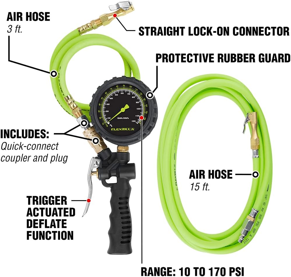 Flexzilla lock-on chuck and quick connect fittings detail view