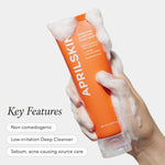 Aprilskin USA imported carrot complex clarifying face wash set for oily skin care.