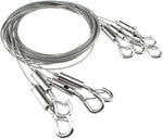 SDTC Tech stainless steel wire rope front view with hooks