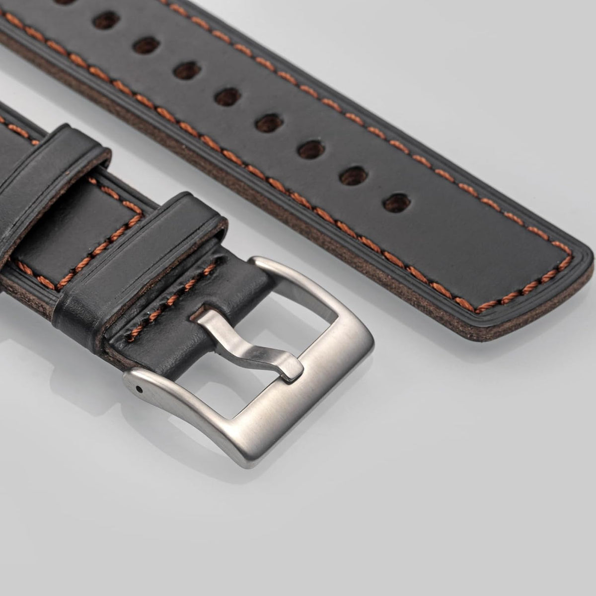 hemsut h Leather Watch Bands for Men, Horween Quick Release Leather Watch Strap Vintage Watch Replacement Wrap of 18mm, 20mm, 22mm - Image 9